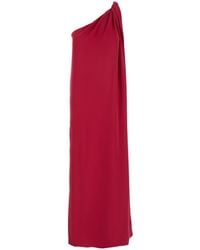 P.A.R.O.S.H. - One-Shoulder Draped Dress - Lyst