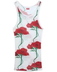 KENZO - Floral Print Tank Top - Lyst