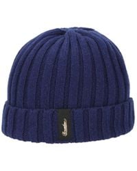 Borsalino - Logo-Patch Ribbed Beanie - Lyst