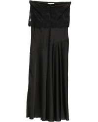 ERMANNO FIRENZE - Lace-Trim Drawstring Maxi Skirt - Lyst