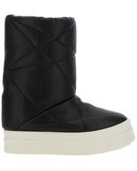Rick Owens - Round Toe Ankle Boots - Lyst