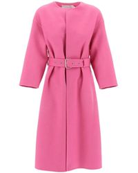 Dior - Christian Double Faced Belted Waist Coat - Lyst