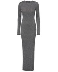 Proenza Schouler - Joni Ribbed-Knit Lamé Maxi Dress - Lyst