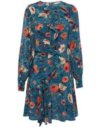 Ulla Johnson - Salima Ruffled Floral Silk Minidress - Lyst