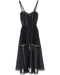 Charo Ruiz - Ibiza Ibiza Lace-Panel Midi Dress - Lyst