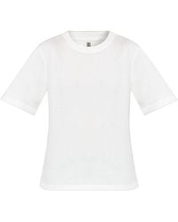 By Malene Birger - Logo-Embroidered T-Shirt - Lyst