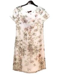Max Mara - Round Neck Short Sleeve Dress - Lyst