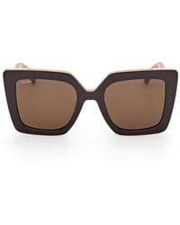 Max Mara - Square Frame Sunglasses - Lyst