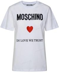 Moschino - Logo Printed Crewneck T-Shirt - Lyst