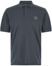 Stone Island - Logo Piqué Polo Shirt - Lyst