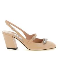 Jimmy Choo - 70Mm Belinda Crystal-Embellished Slingback Pumps - Lyst