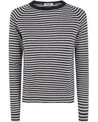 Baserange - Base Striped Crew Neck Knitted Sweater - Lyst