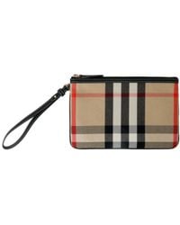Burberry - Zippered Clutch - Lyst