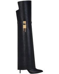 Givenchy - Shark Lock Stiletto Over-The-Knee Boots - Lyst