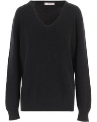 The Row - Long-Sleeve V-Neck Pullover - Lyst