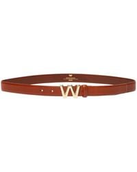 Weekend by Maxmara - Logo Plaque Buckle Belt - Lyst