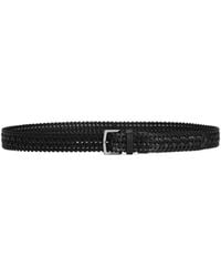 Dolce & Gabbana - Woven Leather Belt - Lyst