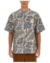 Etro - Floral Print Crewneck T-Shirt - Lyst