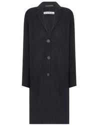 Acne Studios - Logo Single-Breasted Coat - Lyst
