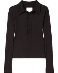 Citizens of Humanity - Ribbed Jersey Polo Shirt - Lyst