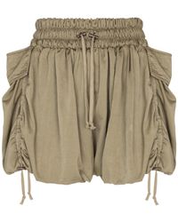 Balmain - Twill Drawstring Shorts - Lyst