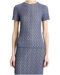 Vince - Lace T-Shirt - Lyst
