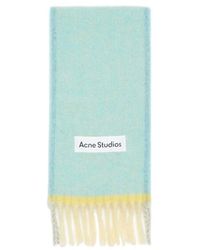 Acne Studios - Logo Patch Fringed-Edge Scarf - Lyst