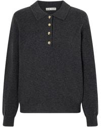 Blazé Milano - Highland Wool And Cashmere Blend Polo Collar Sweater - Lyst