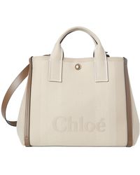 Chloé - Chloé Carry Logo Detailed Tote Bag - Lyst