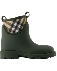 Burberry - Signature-Check Rain Boots - Lyst