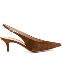 Gianvito Rossi - Robbie Kitten Heel Slingback Pumps - Lyst