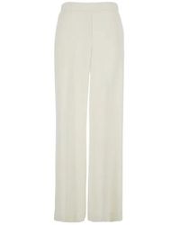 P.A.R.O.S.H. - Wide-Leg Pants With Elastic Waist For - Lyst