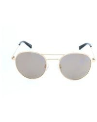 ZEGNA - Sunglasses With Thin Mirror Legs And Round Frame - Lyst