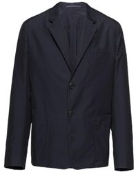 Prada - Single Breasted Tailored Blazer - Lyst