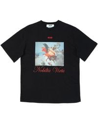 MSGM - Printed Short-Sleeved T-Shirt - Lyst
