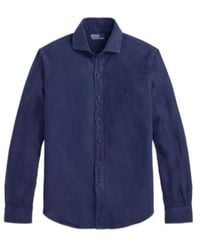 Polo Ralph Lauren - Linen Pony-Embroidered Shirt - Lyst