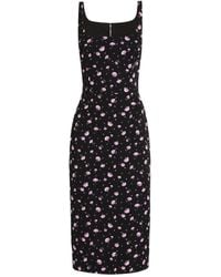 Dolce & Gabbana - Floral Print Dress - Lyst