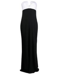 Roland Mouret - Two-Tone Fluted Gown - Lyst