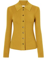 Emilia Wickstead - Ribbed Wool Cardigan - Lyst