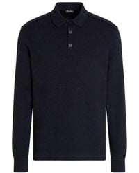 ZEGNA - Long-Sleeve Polo Shirt - Lyst