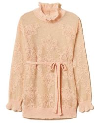 Twinset - Jacquard Alpaca-Blend Maxi Jumper - Lyst