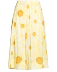 Marni - Floral Printed Pleated Skirt - Lyst