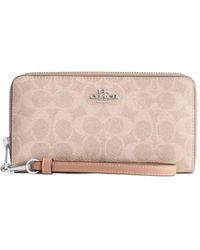 COACH - Long Zip Around Wallet - Lyst