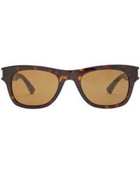 Saint Laurent - Thick-Frame Cat's Eye Sunglasses - Lyst