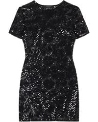 Gucci - Sequins Embroidered Tulle Dress - Lyst