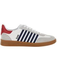 DSquared² - Leather Boxer Sneakers - Lyst