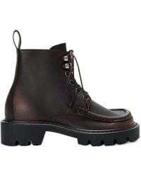Loewe - Lace-Up Zip-Fastening Boots - Lyst