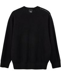 Y-3 - Logo Knit Crewneck Sweatshirt - Lyst