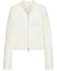 Courreges - Courrges Buckle-Neck Zipped City Jacket - Lyst