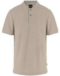 BOSS - Buttoned Collar Polo Shirt - Lyst